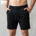 thumbnail image 2 of Short Bermuda Hombre Moda Casual Playa Algodón negro Mediano, 2 of 6