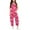 Hot Pink, variant on Kids Jumpsuit Loose Sleeveless Jumpsuit Girls Overalls with Pockets Girls Jumpsuits Size for Girls 7-8Years