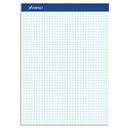 Ampad Evidence Quad Dual-Pad, Quadrille Rule, Letter Size (8.5 x 11.75), White, 100 Sheets per Pad (20-210)