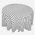 thumbnail image 2 of Cotton Polka Dots Round Tablecloth for Wedding/Bridal Shower, Birthdays, Special Events, 2 of 11