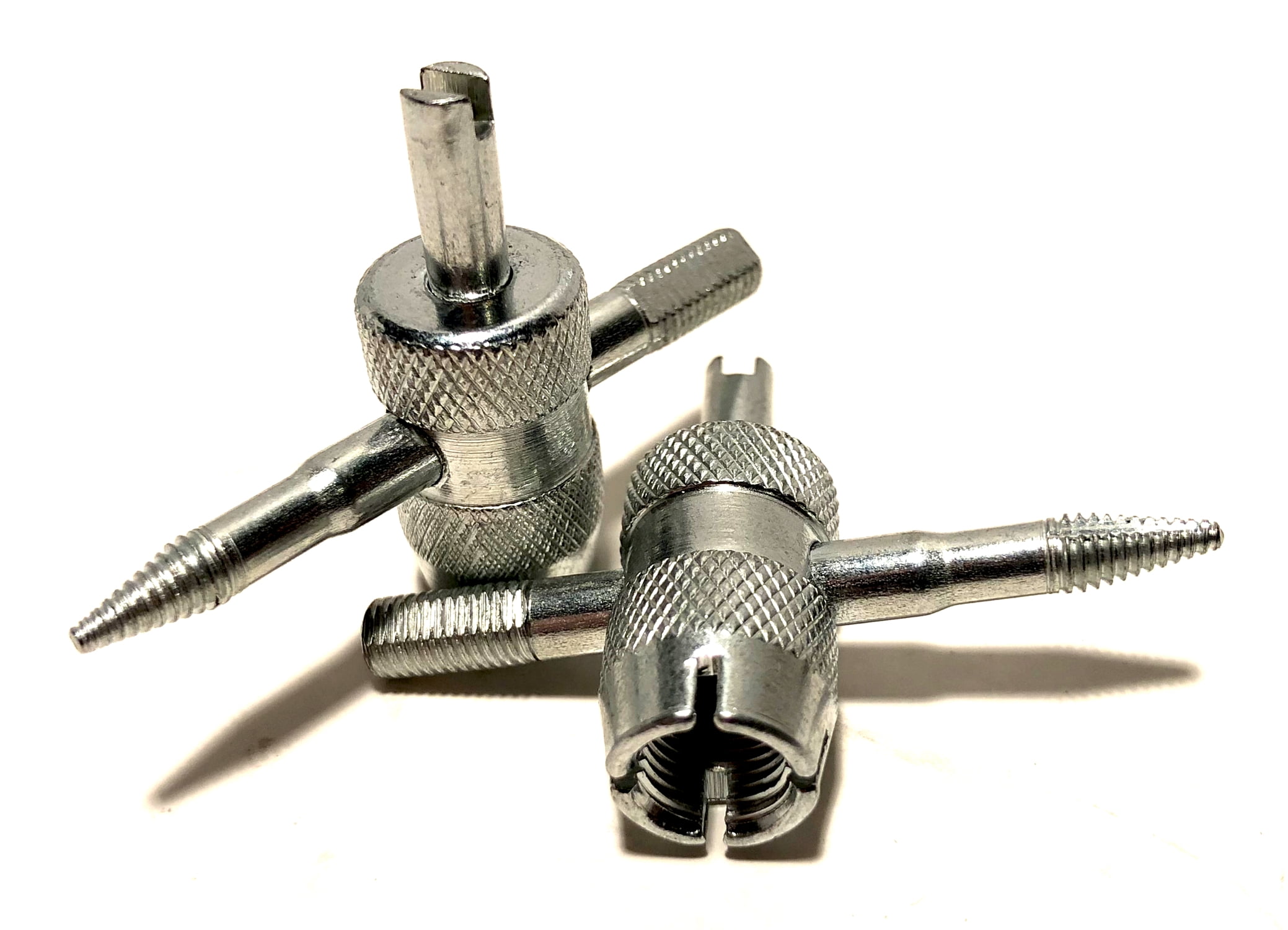 Pair of 2 4 Way Tire Valve Stem Core Remover / Installer Tool HEAVY