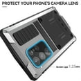 thumbnail image 2 of ELEHOLD for Samsung Galaxy S24 Ultra Case,Outdoor Sports Military Heavy Duty Full Body Cover with Built in Screen Protector Hidden Kickstand Shockproof Dustproof Case for Samsung S24 Ultra,Silver, 2 of 9