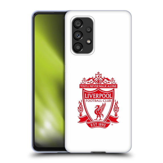 Head Case Designs Officially Licensed Liverpool Football Club Crest 1 White 2 Soft Gel Case Compatible with Samsung Galaxy A53 5G (2022)