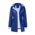 thumbnail image 5 of Winter Jackets for Women Plus Size Turndown Collar Long Sleeve Solid Color Waterproof Mesh Lining Windbreaker with Zipper Pockets for Hiking Camping Casual Outdoor Activities, 5 of 10