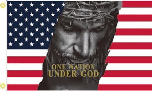 3X5 UNO NATION Sotto Dio USA Reveal Verticale Bandiera Banner - Foto 9