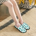 thumbnail image 5 of House Slippers for Women Men - Cute Green Owl Lightweight House Shoes Fuzzy Slippers, Soft Slip-On Cozy House Slippers for Woman Indoor Outdoor, 5 of 7