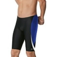 thumbnail image 3 of Speedo Men's Edge Splice Jammer Swimsuit (Black/Blue, 24), 3 of 3
