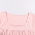 thumbnail image 5 of MAIHAN Shirts for Girls Solid T-Shirt Crewneck Ruched Side Slim Fit Shirt Cotton Summer Tshirts Soft Casual Tees, 5 of 5