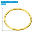 thumbnail image 2 of Unique Bargains 2 Inch Dream Catcher Rings, 10 Pcs Metal Macrame Wreath Floral Round Ring Hoop, Gold, 2 of 6