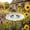Green, variant on Glazed Ceramic Pollinator Waterer With Stake, Flower-Shaped Insect Feeder and Bird Bath for Outdoor Garden Yard Decor, Weather-Resistant Floral Design