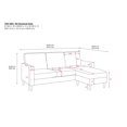 thumbnail image 3 of Dorel Living Kaci Reversible Contemporary Upholstered Sectional, 3 of 9