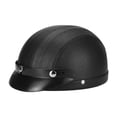 thumbnail image 1 of Casco de Bicicleta PU Cuero Absorción de Choque Transpirable Casco de Patineta Portátil de Verano para Motos para Patinar Bicicleta de Montaña Negro, 1 of 8
