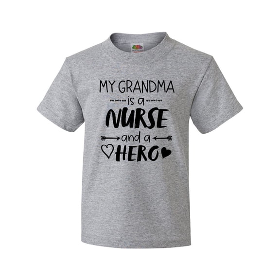 Inktastic My Grandma is a Nurse and a Hero Youth T-Shirt