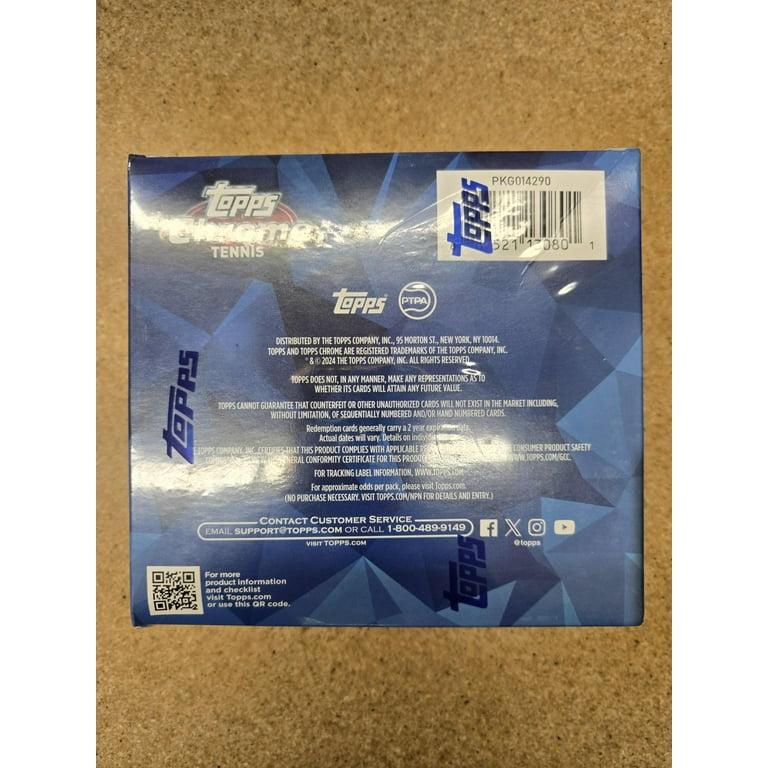 2024 Topps Chrome Tennis Sapphire Box - Walmart.com