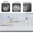 thumbnail image 2 of Preserved Flower Reed Diffuser Holder, No-Drill Wall Mounted Aromatherapy Diffuser Oil Standing Shelf Storage Holder for Bathroom and Bedroom, Home Fragrance Reed Diffuser Rack, HOLDER ONLY (Clear #2), 2 of 7