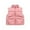 Pink, variant on Girls Solid Color Down Padded Vest Winter Warm Quilted Sleeveless Jacket Outerwear for Toddler Kids Kids Jackets Girls Winter Coats Size 8 Trooper Tech Jackets Big Girls Hooded Jacket Toddler Girl