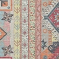 thumbnail image 5 of HomeRoots 598473 5 x 8 ft. Linen Pink & Yellow Aztec Washable Indoor & Outdoor Rectangle Area Rug, 5 of 5