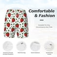 thumbnail image 5 of Lsque Mens Swim Trunks Strawberry Pattern - Bathing Suit Compression Liner - Beach Swim Shorts Swimwear - (S-3XL) - Stretch Quick Dry -Small, 5 of 9