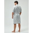 thumbnail image 2 of Peignoir de Nuit en Satin avec Ceinture pour Homme 1 Pce, 2 of 5