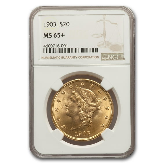 1903 $20 Liberty Gold Double Eagle MS-65+ NGC