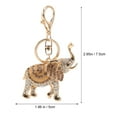 thumbnail image 3 of Elephant Keychain Charm Pendant Backpack Gift Handbag Key Keyring Gifts Charms Ring Rhinestones Women Chain Evil Eye, 3 of 9