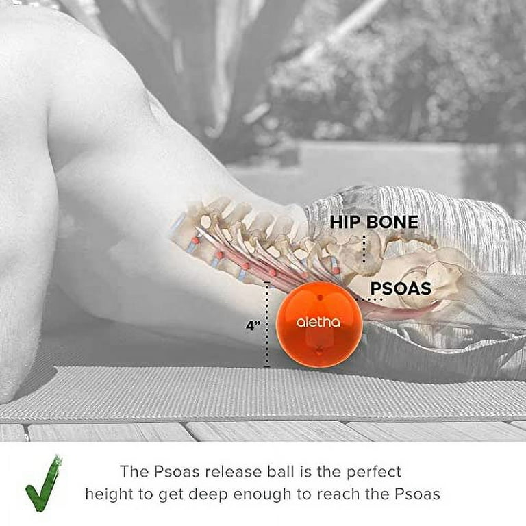  Aletha - Orbit Hip Flexor Release Ball  Psoas Massage Ball for  Pain Relief and Trigger Point Muscle Therapy : Health & Household