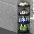 thumbnail image 3 of sruoe Corner Shower Organizer Clearance, Bathroom Shelf Organizer, Wall Mount Suction Cup Bathroom Storage Rack, No Drilling Over The Shower Head Caddy, 3 of 5