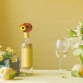 thumbnail image 3 of Qaailabf Jungle Party Wine Bottle Hat Decoration, Mini Bottle Cap Cover, 8x8x3cm, Soft Comfortable Plant Flower Design for Table Decor, Washable Reusable Bottle Accessory for Banquets, 1-Pcs, 3 of 4