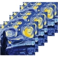 thumbnail image 2 of SKYSONIC 4 PCS Abstract Illustration Washcloths, 12"x 12" Cotton Wash Cloths, Highly Absorbent and Soft Face Towels for Bathroom,Gym,Hotel and Spa, 2 of 7