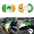 thumbnail image 5 of Yuyamidu Green Leaf Side View Mirror Covers for Sedan Car Hood Cover Protector 3 Pcs St. Patrick's Day Auto Exterior Rear View Accessories and Car Front Hood Cover Car Decoration, 5 of 7