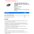thumbnail image 2 of Engine Coolant Temperature Switch - Compatible with 1975 - 1996 Ford E-250 Econoline 1976 1977 1978 1979 1980 1981 1982 1983 1984 1985 1986 1987 1988 1989 1990 1991 1992 1993 1994 1995, 2 of 2