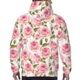 thumbnail image 7 of Uemuo Rose Flowers Pattern Men's Hoodie - Casual Pullover Hoodie with Kangaroo Pocket, Stylish Hooded Sweatshirt for Everyday Wear-4X-Large, 7 of 7