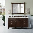 thumbnail image 3 of James Martin Vanities 650-V60S-BKO-3LDL Brittany 60" Single Basin Poplar Wood Vanity Set -, 3 of 4