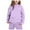 Purple, variant on RTKFRFLM Children's 2-Piece Sweatsuit Solid Pullover Hoodie and Joggers Set Thick Warm Activewear for Boys Girls