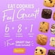 thumbnail image 2 of Dieta de galletas con alto contenido de proteínas Smart for Life - Paquete variado - Chips de chocolate 1 semana, avena con pasas 1 semana - (2 semanas en total) Reemplazo de comida de galletas bajas, 2 of 5