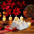 thumbnail image 2 of Rechargeable Tea Lights Flameless Candles With Remote Led Candles With Timer Battery Operated Candles For Home Decor Flameless Centerpiece Table Dec, 2 of 5