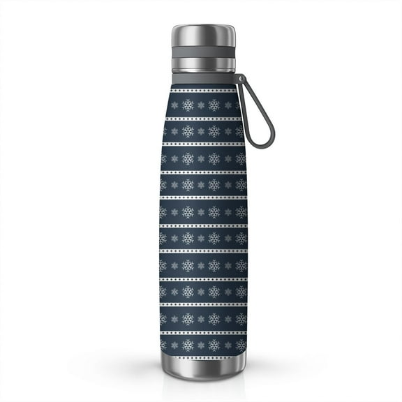 Christmas 29oz Stainless Steel Insulated Thermos with Tea Filter, 360° Printed Travel Bottle, Leakproof BPA-Free Flask with Anti-Slip Base, 304 Inner & 201 Outer, Vacuum Cup