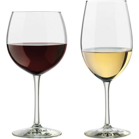 Libbey Vineyard Assorted Clear Wine Glasses, Set of (Best Wine Glasses Review)