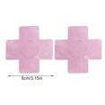 thumbnail image 5 of Cubiertas de pezones de empanadas Conjunto de protección contra el seno antiprotrusión Suministros de estilos de transmisión autoadhesiva Diseño práctico Cross rosa 1 par Inevent AP008648-11, 5 of 5