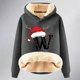 thumbnail image 4 of WILLBEST Sudadera Navideña para Mujer, con Estampado de Letras Navideñas, de Lana Gruesa, Cálida para El Invierno XXXXX-Grande, 4 of 4