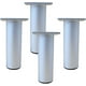 thumbnail image 1 of Juego de 4 Patas para Muebles de Cocina de Aluminio - Ajustables - Redondas - Pata de Apoyo para Muebles Sofá - Capacidad de Carga 100 kg - 12 cm - Blanco, 1 of 5