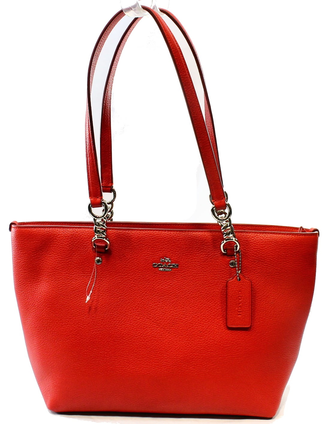 coach red tote bag