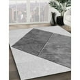 thumbnail image 3 of Ahgly Company Machine Washable Indoor Square Transitional Sonic Silver Gray Area Rugs, 7' Square, 3 of 7
