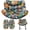 Flowers, variant on JIAN YA NA Double Hanging Egg Chair Cushion, Outdoor Rocking Chair Cushions, Waterproof Oxford Fabric Seat Pads for Papasan Chair, Hammock, Swing Chair (Hawaii)