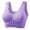 Light Purple, variant on Xijirk Women Plus Size Sports Bra Thin Wireless Non Binding Yoga Workout Underwear,2XL