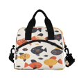 thumbnail image 2 of Lunch Bag Portable Crossbody Meal Bag Cooler Bag Insulated Lunch Bag Food Bag Handheld & Crossbody Design Colorful Pretty Little Fish Seamless, 2 of 6