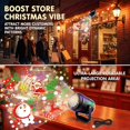 thumbnail image 4 of Christmas Projector LED Light Waterproof Snowflake Snowman Xmas Tree Adjustable Angle, Indoor Holiday Party Decor Plug-in Holiday Decorative Light, 4 of 5