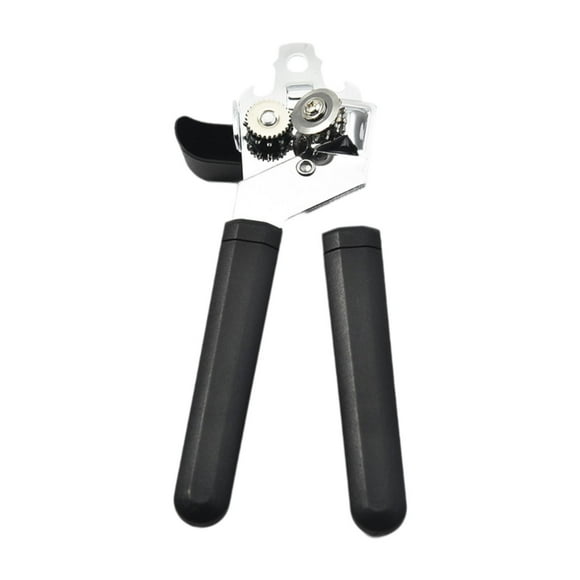 con cómodas asas antideslizantes, abrebotellas manual de acero inoxidable con borde liso para bebidas embotelladas, para personas mayores.