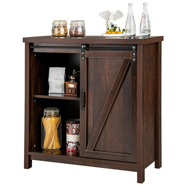 Giantex Buffet Buffet Café-Bar de Ferme, Armoire de Rangement de Cuisine, Console pour Entrée