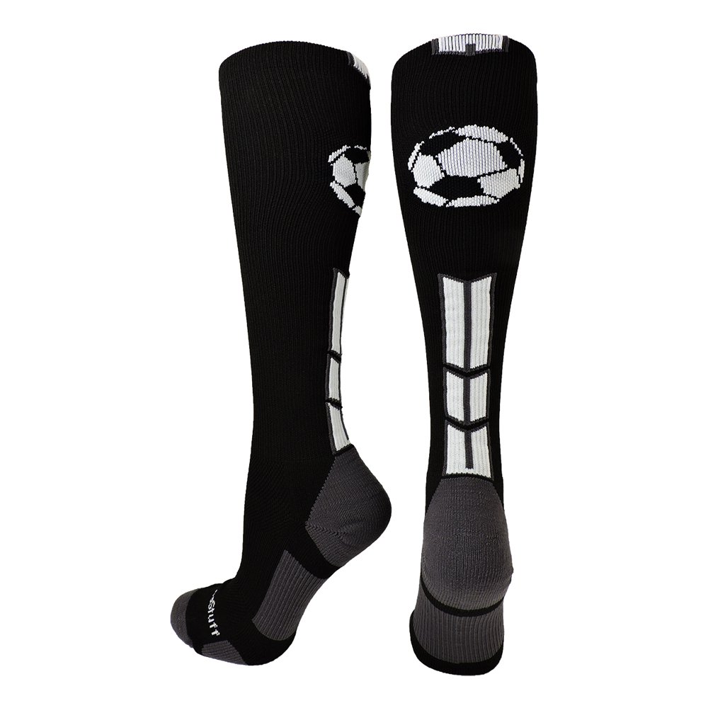 MadSportsStuff Soccer Socks with Soccer Ball Logo Over the Calf